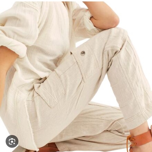 Free People Feelin‎ Good Utility Pants Small - Picture 2 of 7